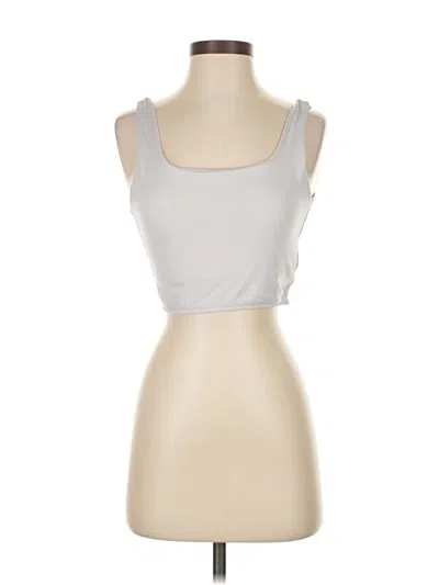 Pre-owned Weworewhat Tank Top Silver Strapless Neckline Tops