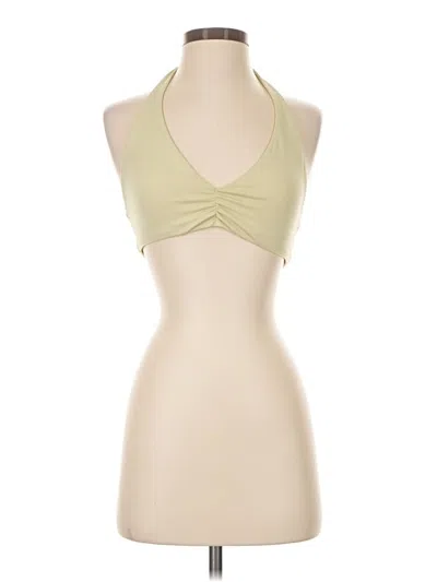 Pre-owned Weworewhat Tank Top Tan Halter Neckline Tops