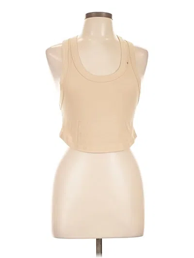 Pre-owned Weworewhat Tank Top Tan Halter Neckline Tops In Brown