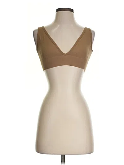 Pre-owned Weworewhat Tank Top Tan Strapless Neckline Tops
