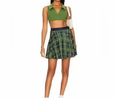 Weworewhat Tennis Skort In Court Green In Multi