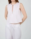 Weworewhat Tie Front Flare Top
