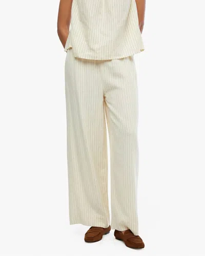 Weworewhat Tie Waist Pant In Cream In Multi