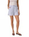 Weworewhat Tie Waist Short In Classic Blue In Multi