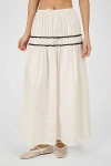 Weworewhat Tiered Midi Skirt In Neutral