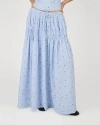 Weworewhat Tiered Midi Skirt In Blue