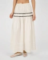 Weworewhat Tiered Midi Skirt In Neutral