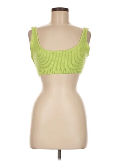 Pre-owned Weworewhat Tube Top Green Strapless Neckline Tops