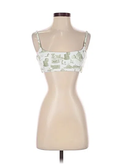 Pre-owned Weworewhat Tube Top Green Strapless Neckline Tops