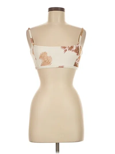 Pre-owned Weworewhat Tube Top Ivory Strapless Neckline Tops
