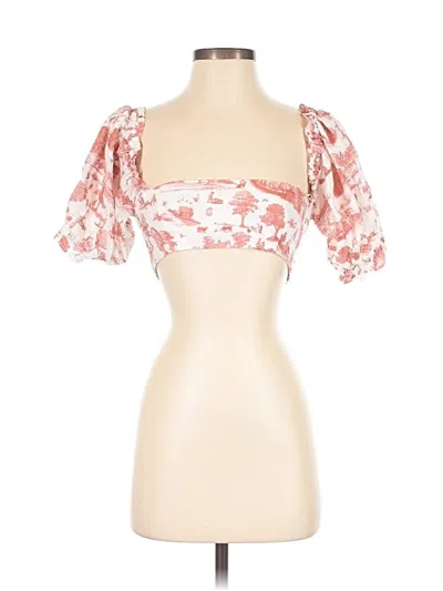 Pre-owned Weworewhat Tube Top Ivory Strapless Neckline Tops In White