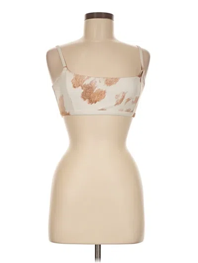 Pre-owned Weworewhat Tube Top Ivory Strapless Neckline Tops In White