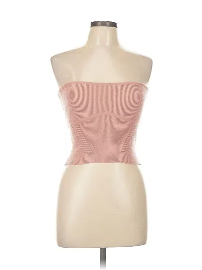 Pre-owned Weworewhat Tube Top Pink Strapless Neckline Tops