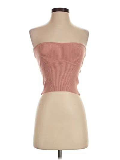 Pre-owned Weworewhat Tube Top Pink Strapless Neckline Tops
