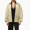 WEWOREWHAT TWILL BOMBER JACKET IN OAT