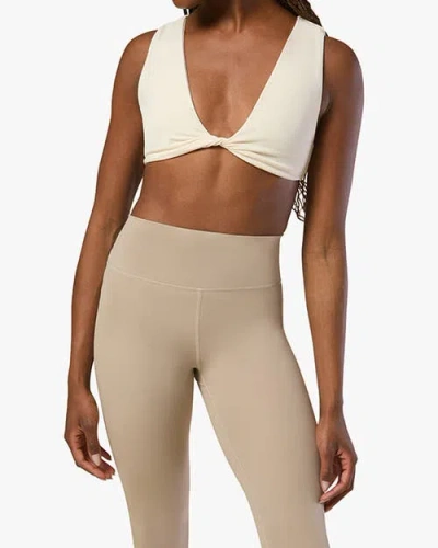 Weworewhat Twist Front Bra Top In Off-white