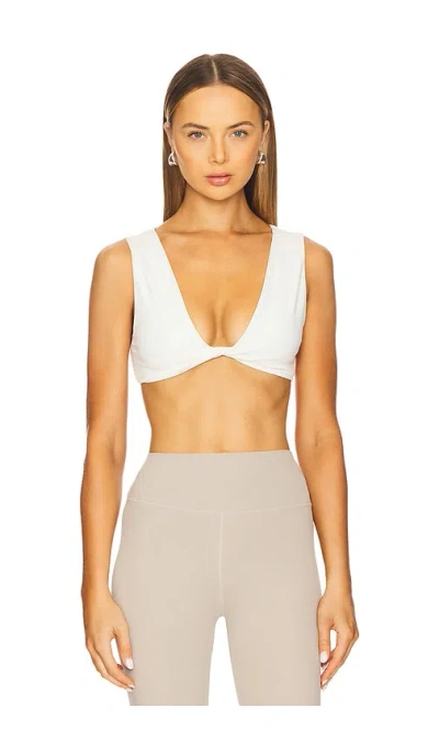 Weworewhat Twist Front Bra Top In Off White