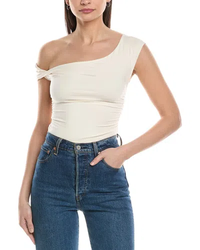Weworewhat Twisted Off-shoulder Top In White