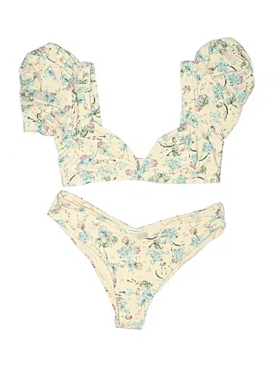 Pre-owned Weworewhat Two Piece Swimsuit In Ivory
