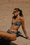 Weworewhat Underwire Bikini Top In Mid Blue, Women's At Urban Outfitters In Black