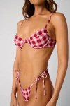 Weworewhat Full Coverage Underwire Bikini Top In Red