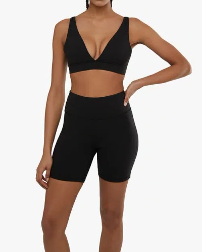 Weworewhat V-neck Bralette In Black