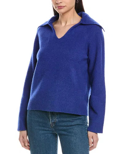 Weworewhat V-neck Wool-blend Sweater In Blue