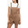 WEWOREWHAT WE WORE WHAT STRIPE COTTON SHORT OVERALLS