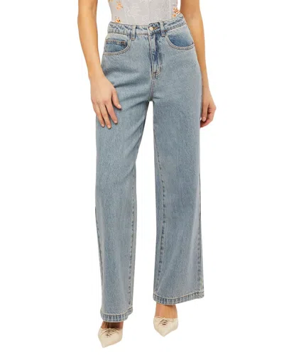 Weworewhat Wide Leg Denim Pant In Blue