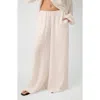 Weworewhat Wide Leg Woven Pants In White