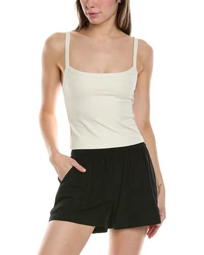 Weworewhat Wide Strap Scoop Tank In White