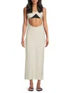 Weworewhat Women's Asymmetric Cover-up Maxi Dress