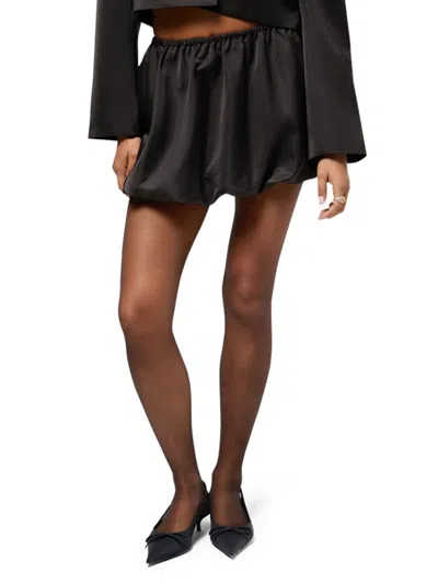 Weworewhat Women's Bubble Hem Miniskirt