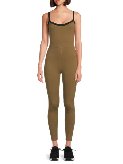 Weworewhat Women's Contrast-strap Scoopneck Jumpsuit