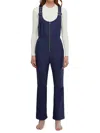 Weworewhat Women's Dark Wash Bootcut Denim Jumpsuit In Dark Wash