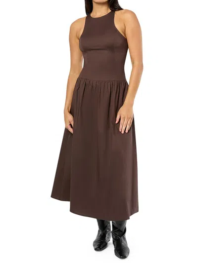 WEWOREWHAT WEWOREWHAT WOMEN'S DROP-WAIST MIDI-DRESS