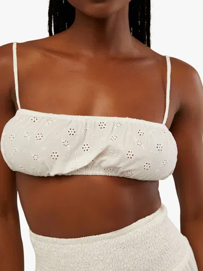 Weworewhat Women's Eyelet Bikini Top