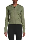 Weworewhat Fitted Zip-up Hoodie In Army Green