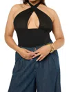 Weworewhat Cross Halter Corset Top