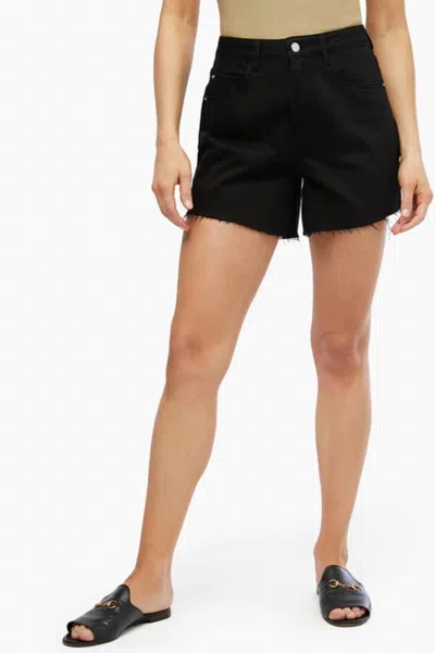 Weworewhat Women's High Rise Flare Short In Black
