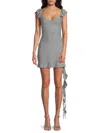 Weworewhat We Wore What Asymmetric Minidress In Dusty Blue