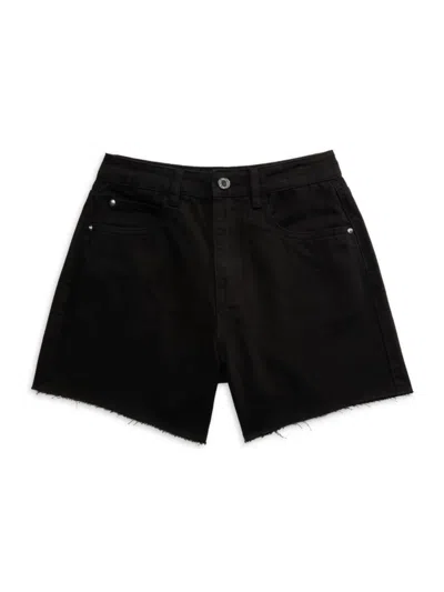 Weworewhat Women's Raw Edge Shorts In Black