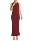 Weworewhat Flutter Muscle Tank Maxi Dress In Russet