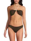 Weworewhat Rope Tie Halter Bikini Top