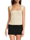 Weworewhat Ruched Cup Corset In White