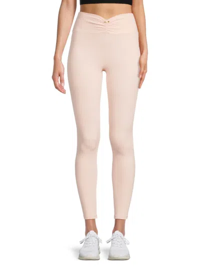 Weworewhat Women's Ruched V-waist Leggings