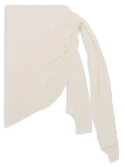 Weworewhat Women's Self Tie Wrap Sarong In Off White