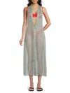 Weworewhat Women's Sheer Halter Cover-up