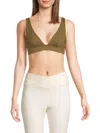 Weworewhat Women's Solid Sports Bra