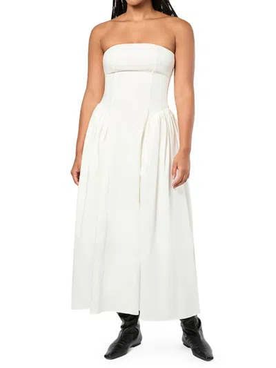 Weworewhat Women's Strapless Corset Midi-dress